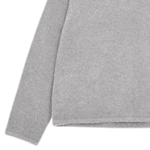 Polo de Manga Larga de Punto Bouclé Gris Jaspeado, Cómodo y Elegante, Ideal para un Estilo Casual y Relajado - Product Image 3
