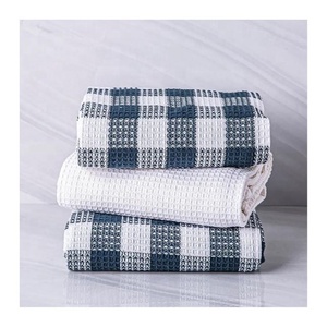 Brodé Utile Lavage Humide Nettoyage À Sec Très Absorbant Épaissir Petit Vérifié Multi Couleur Golf Ultra Doux Serviette De Cuisine - Product Image 5