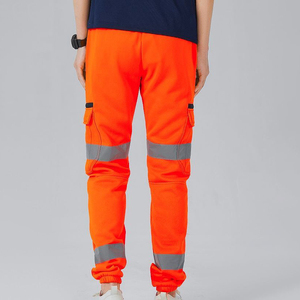 Wholesale Men's Safety Pants <b>Work</b> Trouser Hi Vis Reflective Tape Polyester Logo LED Flash Waterproof Industrial <b>Cargo</b> <b>Work</b> Pants - Product Image 2