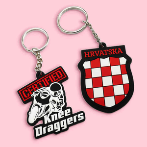 Personalized PVC Rubber Keychains Custom Cartoon Logo <b>Keyrings</b> for Promotional Gifts Bags Durable Soft Material - Product Image 5
