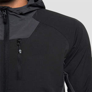 Men's Custom Softshell Hooded Jacket Waterproof Windbreaker <b>Lightweight</b> Athletic Sports <b>Coat</b> for Hiking Running Training Gym - Product Image 5