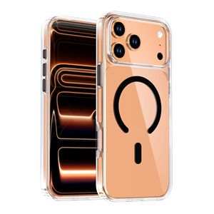Funda Magnética Transparente, Delgada y Moderna, de TPU y Acrílico, Resistente a Impactos para iPhone - Product Image 3