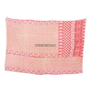 Vintage Kantha <b>Quilt</b> Gudri Reversible <b>Throw</b> Handmade Bedding Old Vintage Kantha <b>Quilt</b> Bedspread Vintage Decor Indian Reversible - Product Image 5