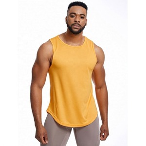 Camiseta Deportiva Personalizada con Logotipo OEM para Hombre, Camiseta de Malla sin Mangas para Correr, Camiseta de Gimnasio, Camiseta sin Mangas de Moda para Hombre - Product Image 3