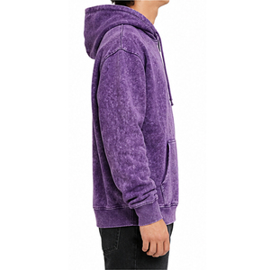 Sweat à capuche unisexe vintage délavé à l'acide, en molleton épais, pour hommes et femmes, style streetwear, fabrication OEM de vêtements - Product Image 3
