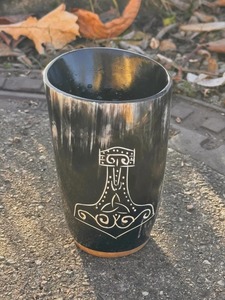 REHMAN CRAFT Verre artisanal écologique rustique en corne de buffle - Product Image 6