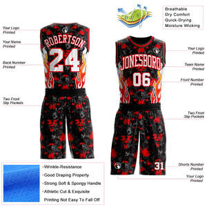 <b>Hot</b> Supplier Custom White Black Basketball Uniform Set Premium Recycled Polyester Team Jersey Shorts Anti-Bacterial Sleeveless - Product Image 2