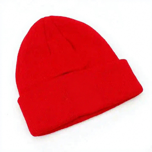 Gorro de Punto de Color Sólido, Unisex, Gorro de Invierno con Borde Plegado para Hombre y Mujer - Product Image 4