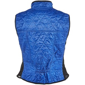 Chaleco Ecuestre Acolchado Azul Unisex, Sin Mangas, Cortavientos, con Cierre de Cremallera, Color Sólido, para Montar a Caballo - Product Image 4