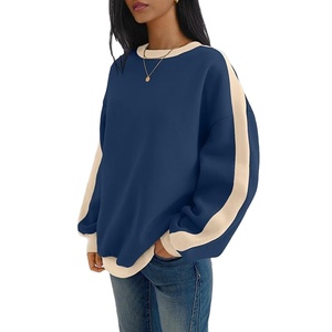 Sweat-shirt pour femmes de haute qualité, en polyester et coton, lourd, vente en gros, impression de logo personnalisée, sweat-shirt uni, OEM - Product Image 4