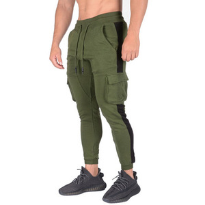 Wholesale Men's Joggers Pants Customized Slim Fit Zipper <b>Pocket</b> Running Workout Gym Fitness Quick Dry Sweat Pants <b>Trousers</b> - Product Image 2