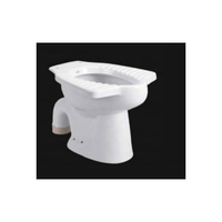 Ensemble WC monobloc de luxe moderne, à poser au sol, avec réservoir encastré, cuvette allongée en céramique, évacuation P-Trap/S-Trap