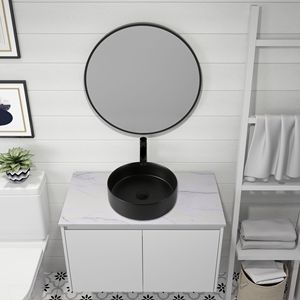 Lavandino del bagno della nave circolare di arte ceramica - Product Image 4