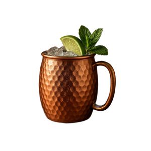 Ensemble de tasses en cuivre massif martelé faites à la main, verrerie de luxe vintage pour la cuisine, le restaurant, fournisseur en gros - Product Image 6