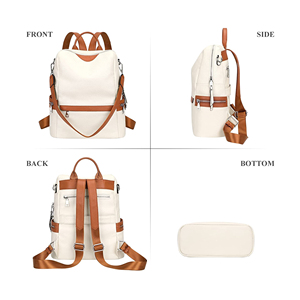 Hot Sale Brown Genuine Vintage Style Fashion Leather Travel Back Pack Laptop Bag Waterproof Back Pack for Men - Product Image 3