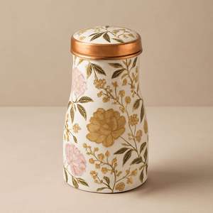 Botella térmica ayurvédica impresa en cobre con tapa de cobre, diseño minimalista, botella portátil de viaje disponible en 4 colores. - Product Image 6