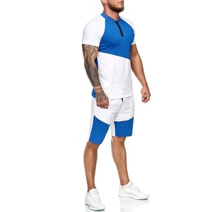 Custom Men's 100% Cotton Two-Piece Gym Wear Set <b>T</b>-shirt Shorts High Quality Printed Plus Size Summer Comfortable <b>Track</b> Suits - Product Image 5