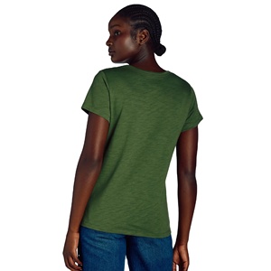 Women's Plus Size T Shirts Customized Design Stylish Solid Color O Neck Slim Fit Casual T Shirt For Women - Product Image 3