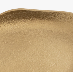 Plateau de service ovale de luxe en métal doré avec pieds, plat décoratif moderne pour la décoration de la maison, hôtel, restaurant, ou comme cadeau. - Product Image 6