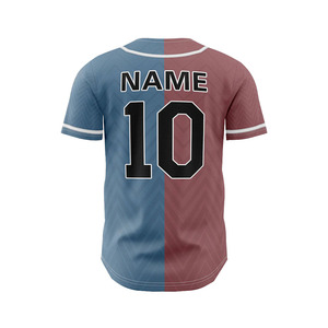 Camiseta de Béisbol Personalizada 100% Poliéster para Hombre, Talla Adulto, Talla Grande, Transpirable, de Secado Rápido, Antibacteriana, Camiseta de Béisbol Personalizada para Equipo - Product Image 3