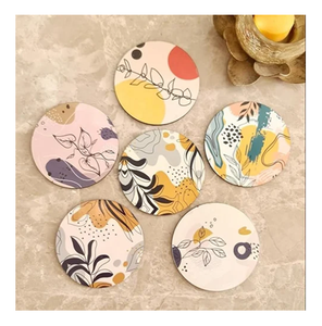 Juego de Posavasos de Madera MDF con Diseño Personalizado, Forma Cuadrada, Impresión Esmaltada, con Soporte, a su Presupuesto - Product Image 3