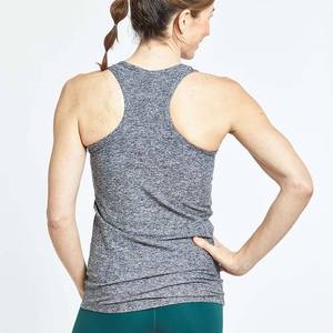 Ropa Deportiva para Mujer, Top de Punto con Cuello Redondo, Color Negro Sólido, Casual, Largo Regular, Transpirable, de Algodón - Product Image 6