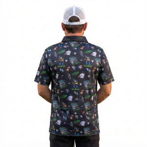 เสื้อโปโลชายแขนสั้นลายการ์ตูน ระบายอากาศได้ดี ทรงปกติ ผ้าโพลีเอสเตอร์ทอ ดีไซน์ลำลอง - Product Image 6
