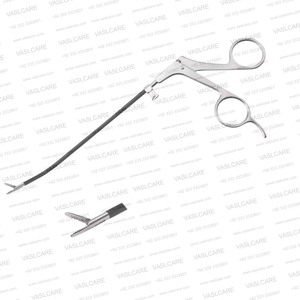 Pinzas de agarre para frente Daniel Endo de 6 pulgadas, curvadas a la izquierda, maleables, aisladas, endoscópicas, instrumento de cirugía plástica para frente Vaslcare - Product Image 4