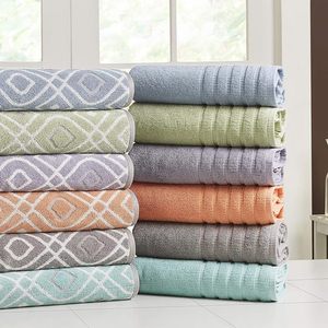 Juego de Toallas de Jacquard Tejidas 100% Algodón, Color Sólido, Rectangulares, para Otros Usos, Suaves para la Piel, de Secado Rápido, Ecológicas, Comprimidas - Product Image 1