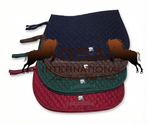 Almohadilla de montura para caballos, 100% algodón, acolchada diagonalmente, relleno de espuma de alta densidad, para deportes y entrenamiento ecuestre. - Product Image 2