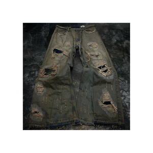 2026 High Quality Lightweight Canvas Distressed Washed Flared Premium Custom Stylish Denim <b>Jeans</b> Quick-Dry <b>Men's</b> - Product Image 1