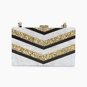 Pochette de Soirée en Résine Personnalisée Ornée, Sac de Soirée de Luxe Fait Main en Résine, Pochette Tendance en Résine pour la Revente en Boutique - Product Image 1