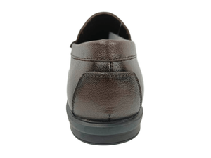 Mocasines de Cuero Genuino Marrón para Hombre, Punta Redonda, Sin Cordones, Suela de Goma Acolchada, para Oficina, Carrera, Todas las Temporadas - Product Image 4