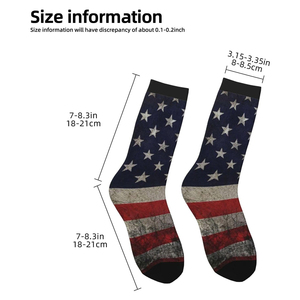 Chaussettes en coton pour hommes de qualité supérieure, broderie en laine, motif drapeau américain, antidérapantes, chaussettes courtes décontractées pour l'automne et les sports d'été - Product Image 2