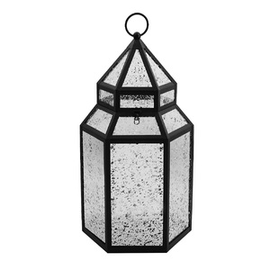 <b>Antique</b> Mercury Glass Lantern Column Shape Christmas Home Decoration Elegant Metal <b>Frame</b> Design - Product Image 5