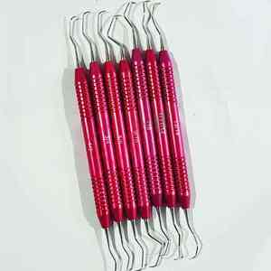 Juego de Instrumentos Dentales de Resina de Acero Inoxidable de Alta Calidad con Mango Grueso y Espátula, Herramientas Coloridas - Product Image 2