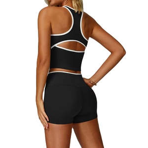 เสื้อผ้าโยคะสำหรับผู้หญิงรุ่นปี 2026 เสื้อกล้ามวิ่งออกกำลังกาย ชุดออกกำลังกายสำหรับผู้หญิง ทรงเข้ารูป สปอร์ตบราพร้อมโลโก้สั่งทำ - Product Image 1