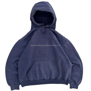 Sweat-shirts surdimensionnés à épaules tombantes, coupe ample, vintage, délavés à l'acide, brodés, 100% coton, haute qualité, 450 g/m², personnalisés, hiver - Product Image 4