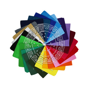 Bandana personnalisée en coton 100% imprimée par sublimation, motif paisley, vente en gros, foulard pour homme et femme - Product Image 2