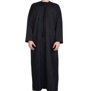 Ropa Islámica para Hombre OEM, Nuevo Diseño de Jubba Thobes |   Thobe Musulmán Casual con Cuentas |   Túnica Saudí Thawb de Poliéster Elástico en Cuatro Direcciones - Product Image 1