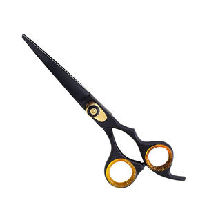 Ciseaux de barbier professionnels en acier inoxydable avec lame tranchante pour la coupe et le coiffage des cheveux, fournitures de salon de coiffure - Product Image 1