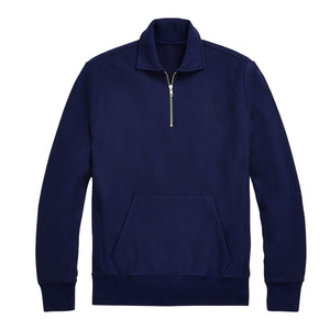 Pull sport en molleton personnalisé pour homme, coupe classique, confortable et chaud, col en V, polyester/coton, écologique, vente en gros - Product Image 4
