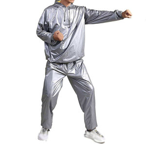 Traje de sauna para entrenamiento de cuerpo completo, para hombres y mujeres, que aumenta la sudoración, con bolsillos. - Product Image 1