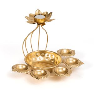 Cuenco Urli de Loto a Precio Competitivo, Decoración de Mesa, Metal de Latón Duradero, Decoración Diwali, Uso en Interiores, Cuenco para Flores Flotantes en Agua - Product Image 3