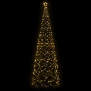 Arbre de cône de Noël avec 1400 LED blanches chaudes 5x16 pieds pour décorations de fête personnalisable - Product Image 3