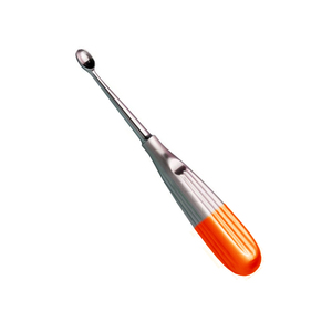 Curette dermique en forme de boucle Red Fox en acier allemand, manche solide, pour chirurgie ORL - Source d'alimentation manuelle ou électrique, en acier inoxydable - Product Image 4