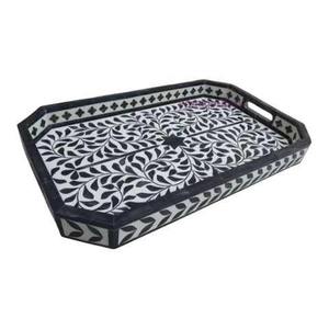 Bandeja con Incrustaciones de Hueso para Mesa de Centro, Comedor, Servir, Decoración del Hogar, Regalo, Hecho a Mano, Ecológico, Calidad Premium - Product Image 5