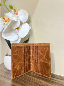 Nouveaux porte-cartes de visite en cuir véritable minimaliste fait à la main de haute qualité étuis pour cartes de crédit cadeau pour hommes et femmes - Product Image 4