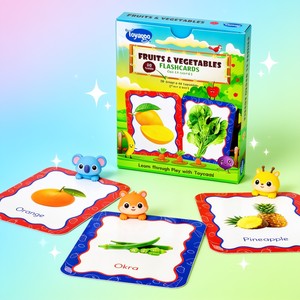 Toysaga - Tarjetas de Memoria con Frutas y Verduras Coloridas, 30 Tarjetas para Niños de 2 a 3 Años, Educativas, de Cartón, Hechas en China - Product Image 3