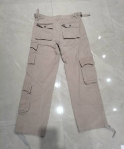 Pantalones Cargo Casuales de Lona para Hombre, Corte Recto, Personalizados, con Forro Polar Impermeable y Resistente al Viento - Product Image 2